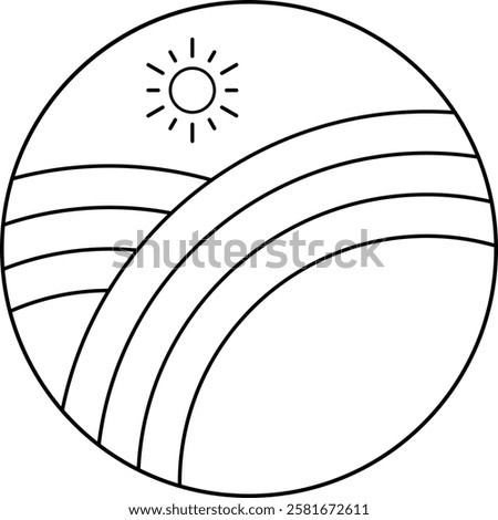 circle Sun dried circle icon