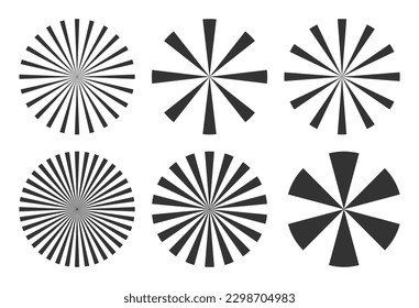 circle of the sun with light in the form of a circular triangle