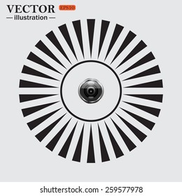 Circle. The sun. Rays. Black icons on white. camera, vector illustration, EPS 10