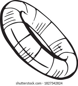 para el vector de natación. salvavidas para nadar