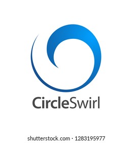 Circle swirl logo concept design. Symbol graphic template element vector