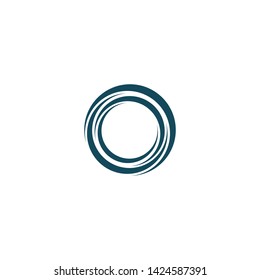 circle swoosh concept logo element