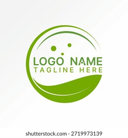 Círculo swoosh emblema arte hoja árbol ornamento ecología elemento naturaleza decoración logo diseño concepto gráfico creativo premium Vector stock Imagen top sell