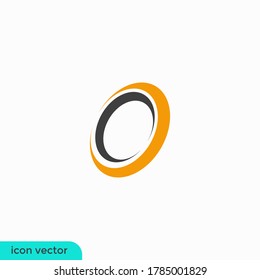 circle swoosh icon ring symbol illustration logo template 