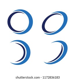 Circle Swoosh Logo Element