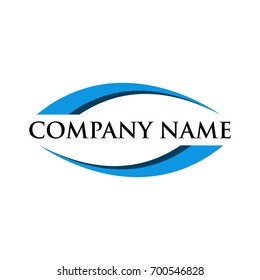 circle swoosh logo template