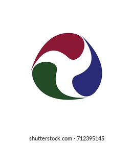 circle swoosh vector logo template
