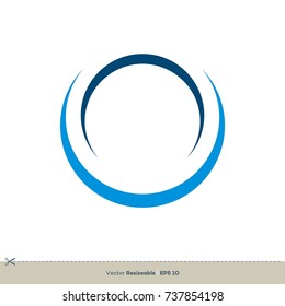 Circle Swoosh Vector Logo Template Illustration Design. Vector EPS 10.