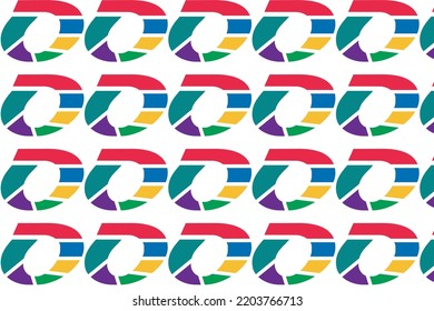 A circle symbol design made of a lot of colors. A circle symbol pattern design made of lots of colors
