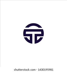 circle T or TT,SS logo type design concept