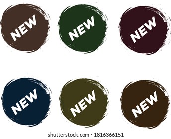 Circle Tag Design Set Vector Stock Vector (Royalty Free) 1816366151 ...