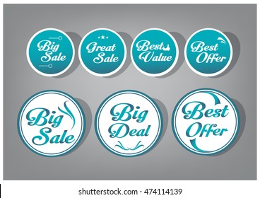 Circle Tag, Sticker Promotion Product 