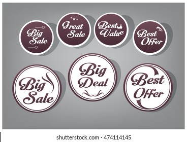 Circle Tag, Sticker Promotion Product 