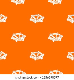 Circle tap gas pattern vector orange for any web design best