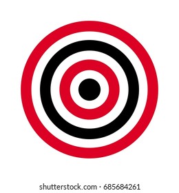 circle of target. archery target. shoot target. vector logo.