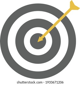 Circle target with arrow at the center
