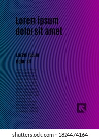 Circle target geometric pattern, center ring vector background with text, contour element radial light, circular radar hypnotic art.