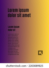 Circle target geometric pattern, center ring vector background with text, contour element radial light, circular radar hypnotic art.