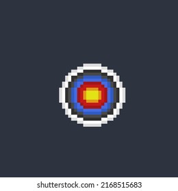 circle target in pixel art style