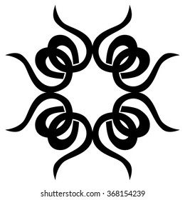 Circle tattoo tribal vector designs. Tribal tattoos. Art tribal tattoo. Isolated vector sketch of a tattoo. Idea for design. Creative tattoo ornament vector.