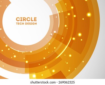 Circle tech background. Template design.