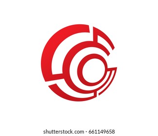 Circle Tech Logo Template Design Vector, Emblem, Design Concept, Creative Symbol, Icon