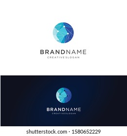 Circle tech logo Vector . Abstract circular technology logo 