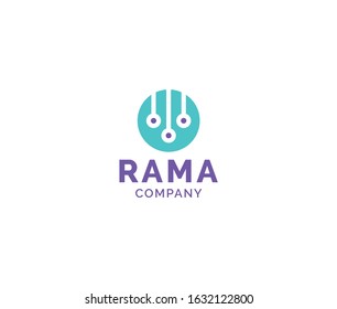Circle tech Modern Style Logo Icon Design Element