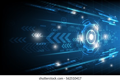 Circle Technology Abstrakte Kommunikation Hi-Speed, Innovationskonzept, Perspektivdesign