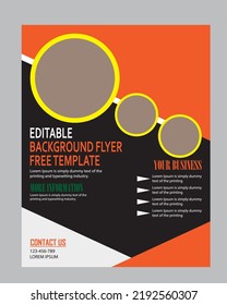 negocio de tecnología de círculo Folleto Leaflet Flyer diseño de plantilla de informe anual,