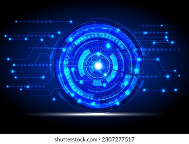 Circle technology, futuristic ring construction concept
Multiple circles overlapping, spotlights, vector illustration for background design.