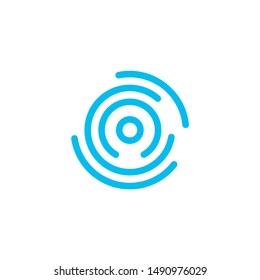 Circle Technology icon. Flat style for graphic and web design, Modern simple vector sign. Internet concept
