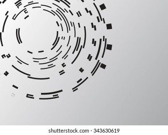 Circle . Technology Circle, Lines in Circle Form . Vector Illustration .Technology Circle Logo . Vector .