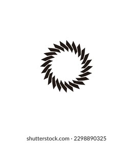 Circle, technology, loading geometric symbol simple logo vector