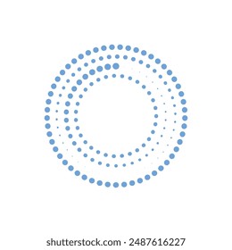 Circle technology logo flat design template