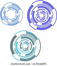 circle technology vector design concept