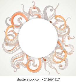 Circle tentacles background