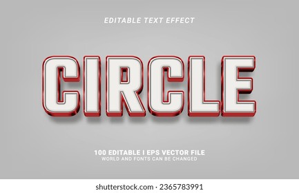 estilo gráfico de efecto de texto circular