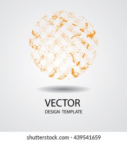 Circle Textured Round Shape. Circle Icon. Circle Logo Vector Design. 