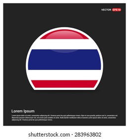 circle Thailand flag Sticker