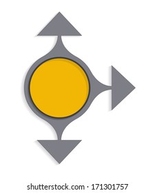 circle with three arrows