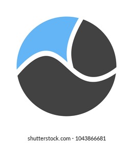 Circle with three parts