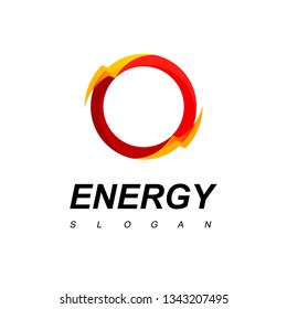 Circle Thunder Bolt, Energy Logo