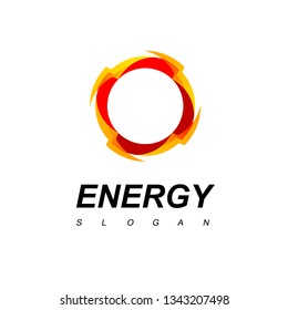 Circle Thunder Bolt, Energy Logo