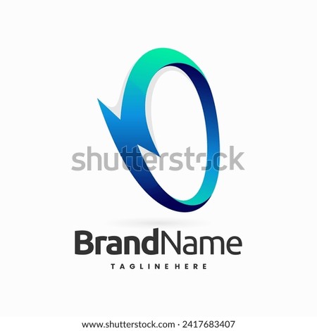 circle thunder logo, circle energy logo design