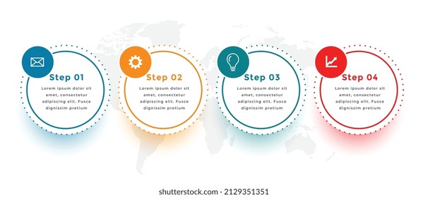 circle timeline infographic template design