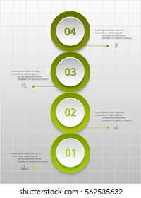 Circle timeline template for diagram, graph, presentation and chart. Business concept with 4 options, parts, steps or processes.