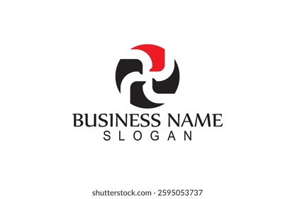 Circle Tornado Flower Group Company Solution logo Vector art design