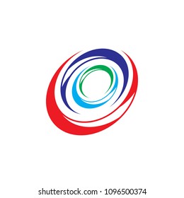 circle tornado icon logo