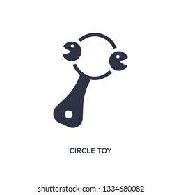 circle toy icon. Simple element illustration from toys concept. circle toy editable symbol design on white background. Can be use for web and mobile.
